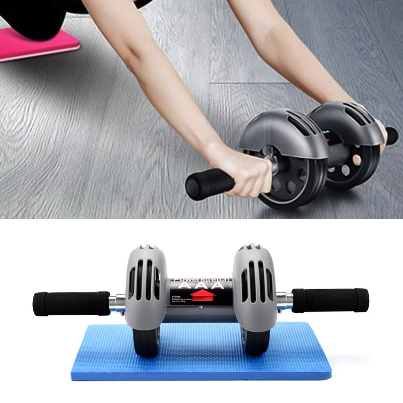 Power Stretch Roller – Avtomatik Geri Qayıtma Funksiyalı İki Təkərli Abdominal Press Çarxı
